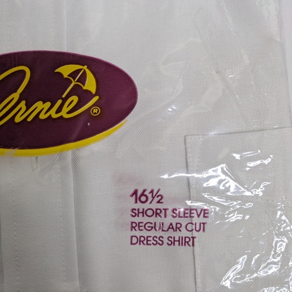 Vintage NWT Arnie White Button Down Shirt 16 1/2 - Picture 4 of 4